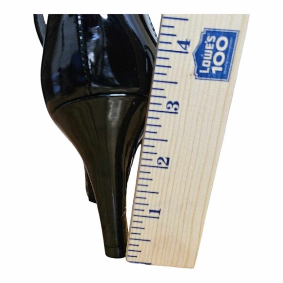 New a.n.a Black Ana Zita Ankle Strap Open Toe High Heels Size 10 Medium - Picture 8 of 9